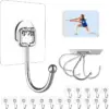 Strjobaili Heavy Duty Waterproof Transparent Utility Hooks (20-Pack) for $6.39