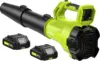 Sunchers 500-CFM 2-Speed Portable Cordless Leaf Blower with Batteries for $39.19