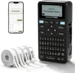 Supvan E11 Bluetooth Rechargeable Label Maker with 4 Tapes for $17.99