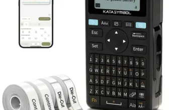 Supvan E11 Bluetooth Rechargeable Label Maker with 4 Tapes for $17.99