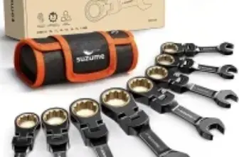 Suzume 8-17mm Stubby Flex Head Ratcheting Wrench Set for $25.34