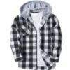 Swisswell Men’s Lightweight Flannel Hoodie Shirt for $9.49