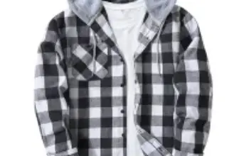 Swisswell Men’s Lightweight Flannel Hoodie Shirt for $9.49