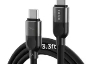 Talix 240W 3.3ft Silicone USB-C to USB-C Cable for $6.64