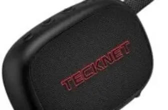 Tecknet IP67 Waterproof Bluetooth 5.4 Speaker with TWS Pairing for $11.99