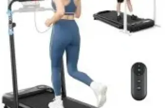 Therun 2-in-1 2.5HP Walking Pad with Handle Bar for $98.39