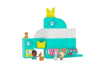 Tile Town Pet Vet Magnetic Tiles Set – 48 Pieces with Sound and Lights for $7.49