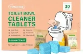 Timohcr Lemon Scent Toilet Bowl Cleaner Tablets (30-Count) for $5.69