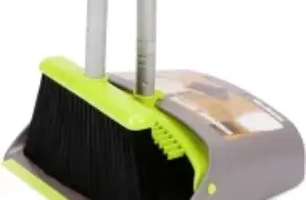 TreeLen Adjustable Size Broom and Dustpan Set for $12.49