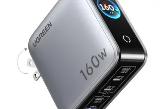 Ugreen Nexode Pro 160W GaN 5-Port USB-C Charger with Smart Display & Touch Control for $59.99