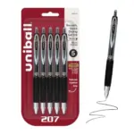 Uni-Ball 207 Signo 0.5mm Micro Point Gel Pens – 5 Count for $3.79