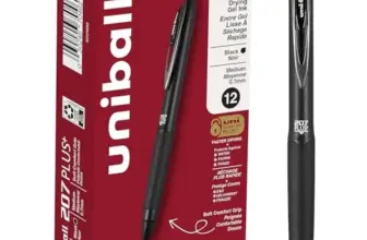 Uniball 207 Plus+ Gel Pens, Black Ink, 0.7mm, 12 Count for $11.38