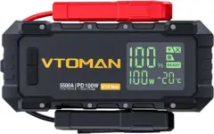 Vtoman V10 Max Portable Jump Starter with 100W Charger for $39.99