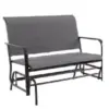 Walsunny 2-Person Patio Loveseat Outdoor Glider Bench for $69.99