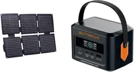 Wattbricks Energy 120W Portable Power Station and 30W Solar Panel Bundle for $46.99