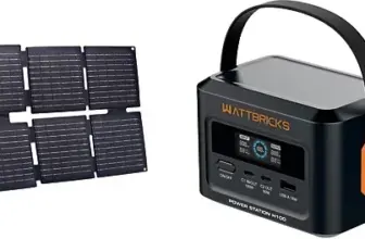 Wattbricks Energy 120W Portable Power Station and 30W Solar Panel Bundle for $46.99