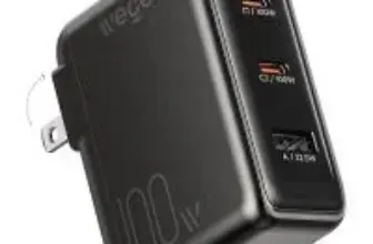 Wegear 100W 3-Port USB-C Foldable Wall Charger for $19.99