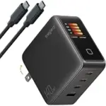 Wegear 140W GaN 4-Port USB-C Smart Display Wall Charger – $32.99