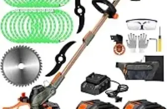 WeGofly 4-in-1 Cordless Electric Weed Wacker with 2x 6.0Ah Batteries – $44.99
