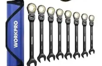 Workpro Flex-Head Ratcheting Wrench Set 8-Piece – $29.99