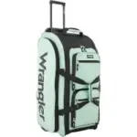 Wrangler 30″ Wesley Rolling Duffel Bag in Seaform for $27.99