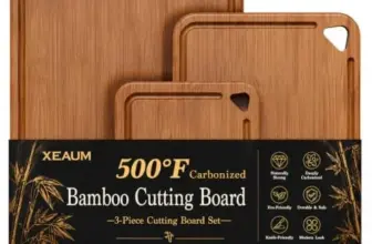 Xeaum 3-Piece Bamboo Cutting Board Set for $10.38