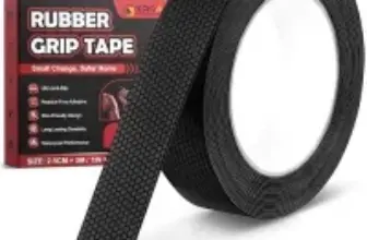 Xroam 16.4ft x 1″ Non-Abrasive Rubber Grip Tape (Hexagon) for $3.99 $3.49