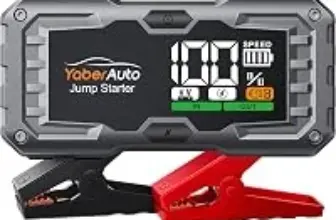 YaberAuto 5500A Jump Starter Battery Pack 160W – $9.69