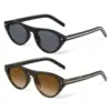 YDAOWKN Retro Small Oval Sunglasses 2-Pack for $4.99