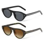 YDAOWKN Retro Small Oval Sunglasses 2-Pack for $4.99