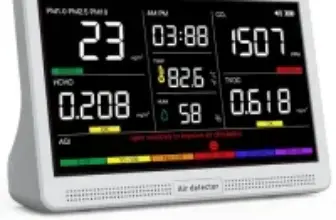 YNAK 16-in-1 7″ Indoor Air Quality Monitor Now $54.99