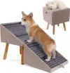 Ziluce 2-in-1 Foldable Wooden Dog Ramp & Ottoman for $49.99