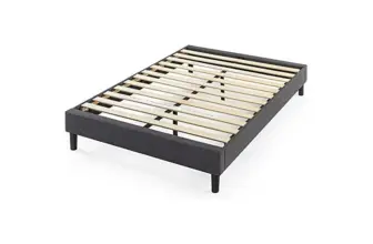 Zinus Curtis Upholstered Bed Frame in Grey – Queen Size for $79.99