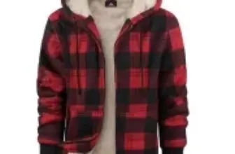 Zity Men’s Flannel Fleece Lined Winter Hoodie for $19.99 $19.79