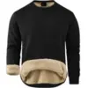 Zity Men’s Flee Sherpa Lined Crewneck Pullover Sweatshirt for $19.45