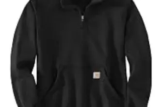 Carhartt Men’s Marquette 1/4-Zip Mock-Neck Sweatshirt – $38.49
