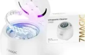 7Magic Ultrasonic Retainer Cleaning Machine – 48kHz, 200 ml, Ivory for $27.99