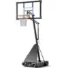 Asbest 10′ Adjustable Basketball Hoop with 44″/48″ Backboard for $119.99