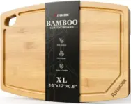 Large Bamboo Cutting Board for $7.49, originally $24.99