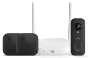 Blink Outdoor XR+ and Wired Doorbell 2K+ Camera System for $69.99