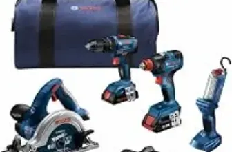 Bosch 18V 4-Tool Combo Kit – Hammer Drill, Impact Driver & More for $249.00