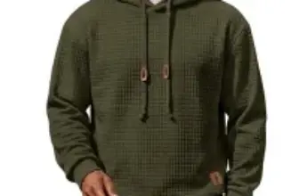 Coofandy Men’s Hooded Waffle Knit Hoodie Now $14.99