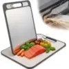 Cyphertan All-in-1 Built-In Knife Sharpener Titanium Cutting Board for $20.99