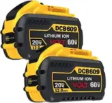 DeWalt DCB612 12.0Ah 20V/60V MAX FlexVolt Lithium Battery 2-Pack for $63.65