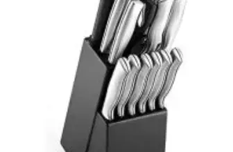 Farberware 15-Piece Ergonomic Stainless-Steel Kitchen Knife Set for $19.99