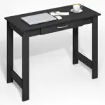 Furinno 39.2″ Wooden Computer Desk with Drawer for $24.20