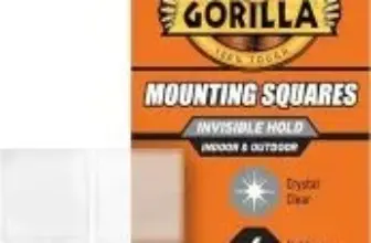 Gorilla 1″ 24-Pre-Cut Invisible Weatherproof Double Sided Mounting Tape for $4.97