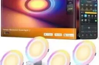 Govee 6″ 1100-Lumen Smart LED Recessed Light 4-Pack for $119.99