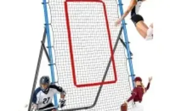 Jolorly 7′ x 4′ Multi-Sport Adjustable Angles Rebounder Net for $59.99