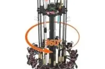 Kexmo 360-Degree Lockable Wheels Fishing Rod Holder Rack for $25.99